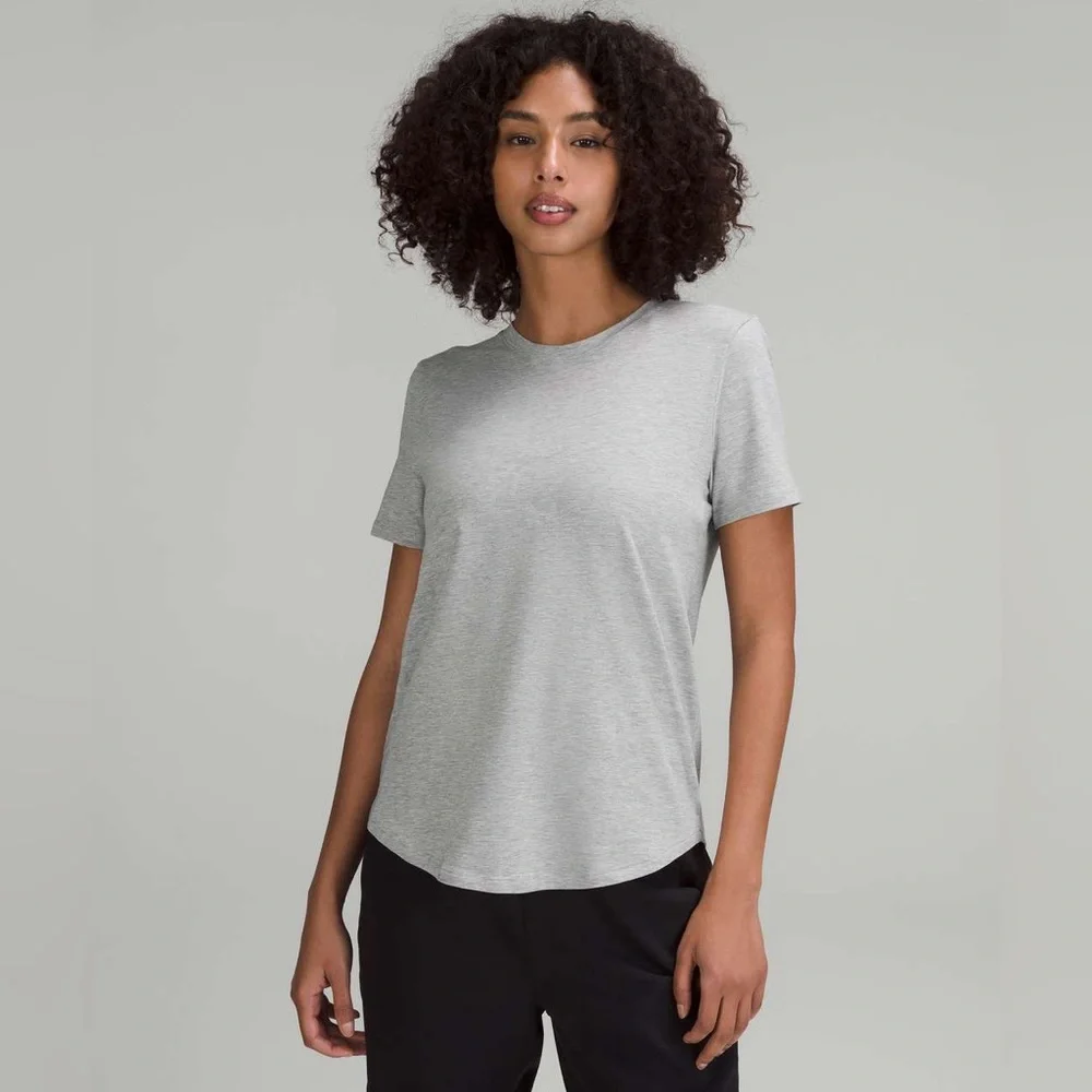 Lululemon Love Crewneck T-Shirt Heathered Core Light Grey‎ XS
